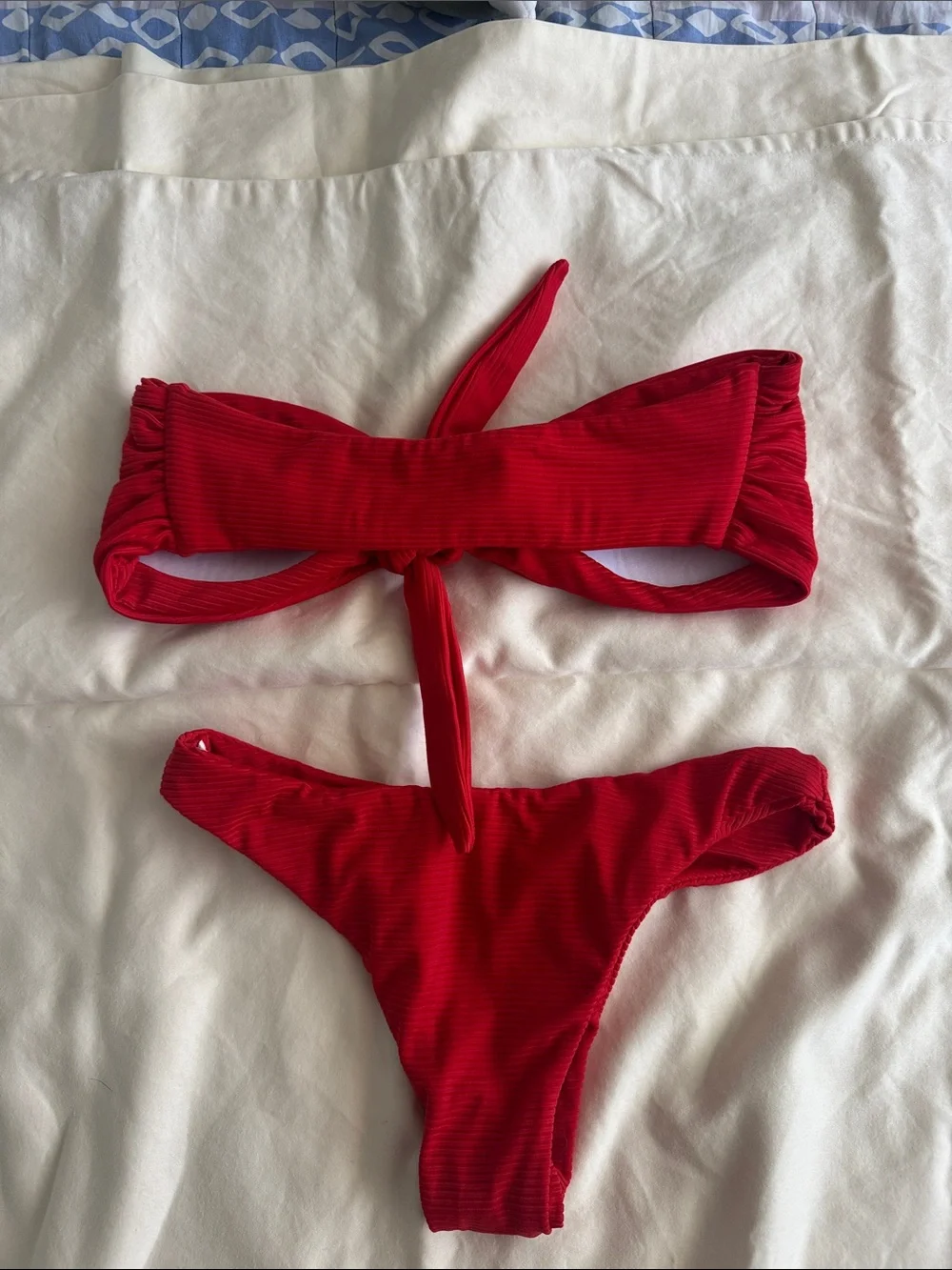 Lahana Bandeau Tie-Front Bikini Set
